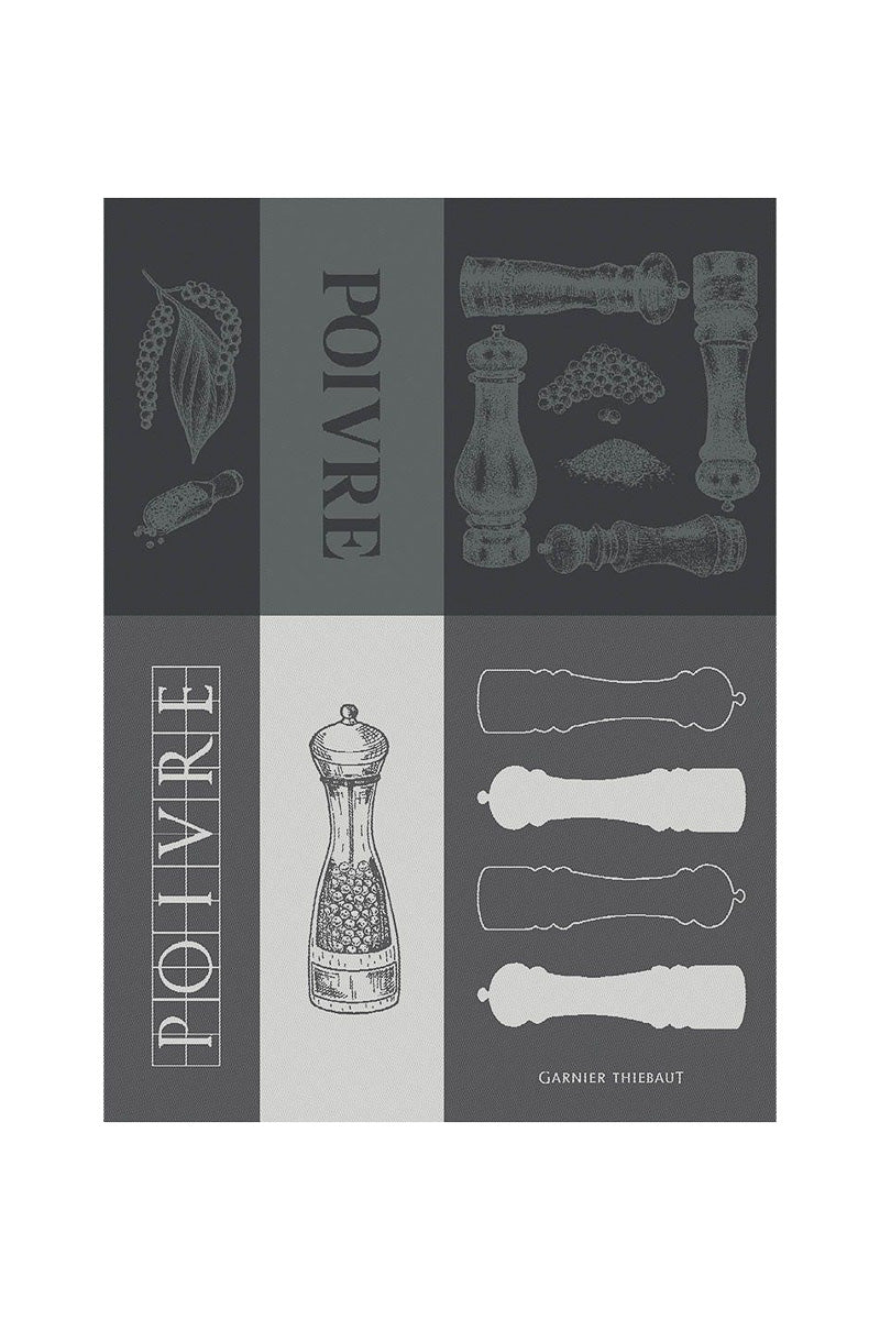 Garnier-Thiebaut Les Poivrieres Charbon Kitchen Towel - Image 2