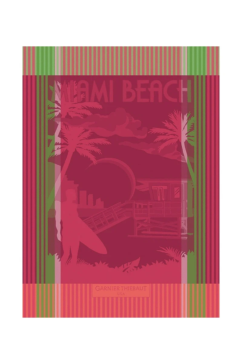 Garnier-Thiebaut City Miami Beach Kitchen Towel