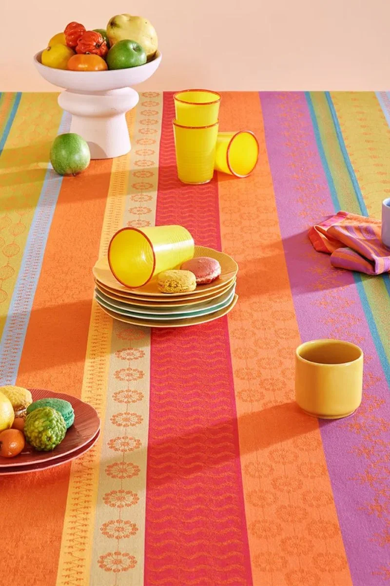 Garnier-Thiebaut Mille Broderies Coated Tablecloth Samba - Image 2