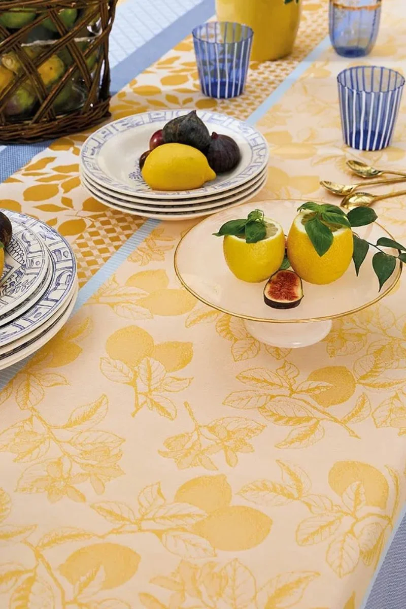Garnier-Thiebaut Mille Citrons Coated Tablecloth Provence - Image 4