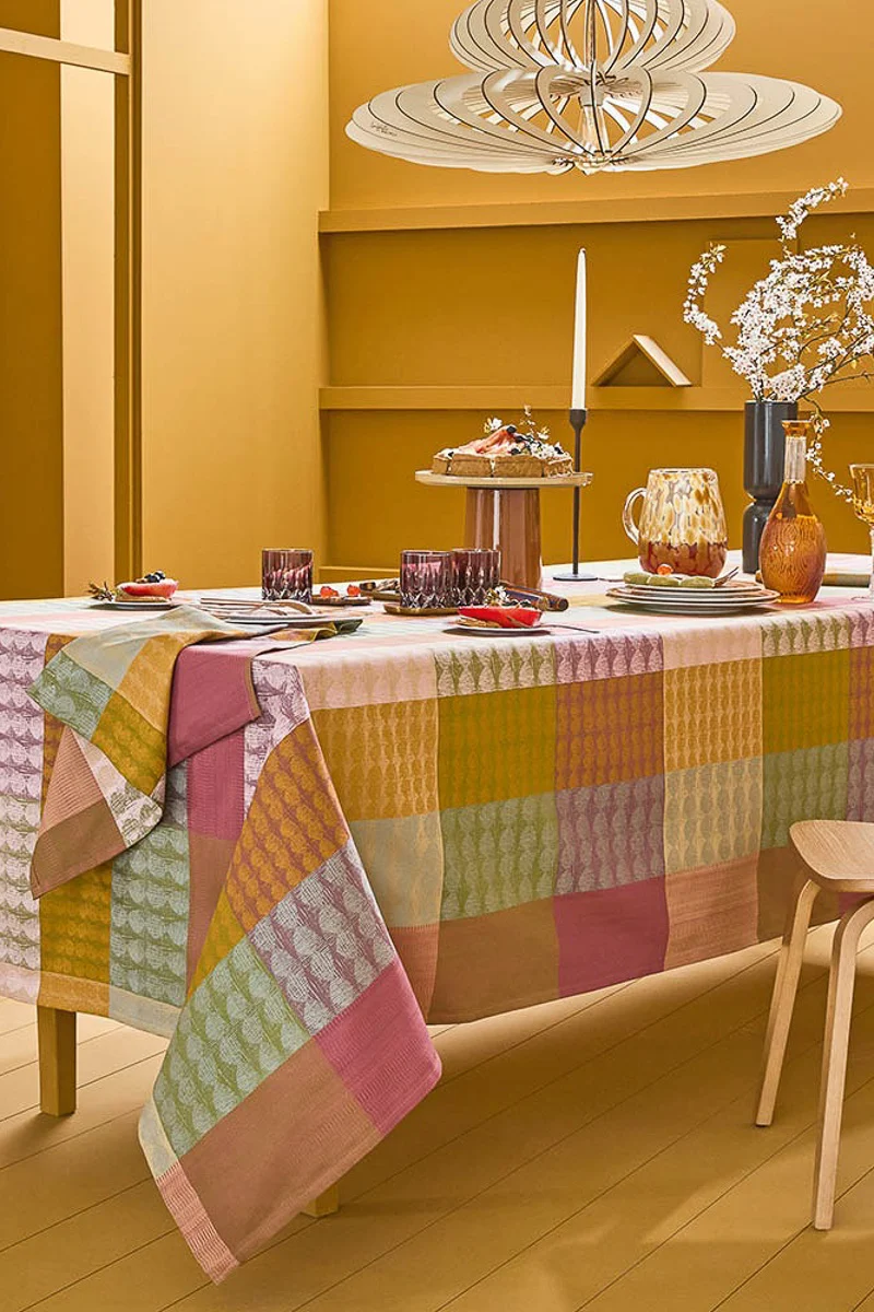 Garnier-Thiebaut Mille Halos Coated Tablecloth Prunus - Image 3