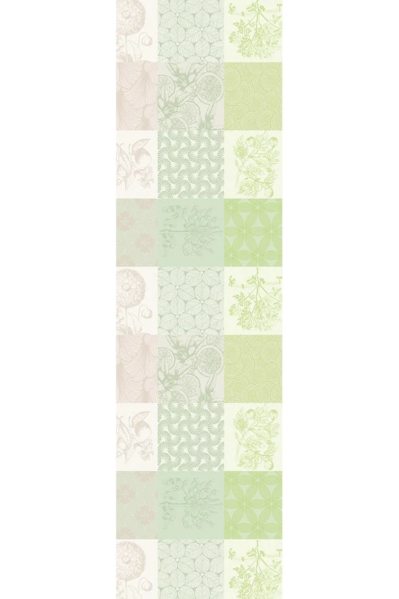 Garnier-Thiebaut Mille Parfums Runner 22"x71" Verde - Image 2