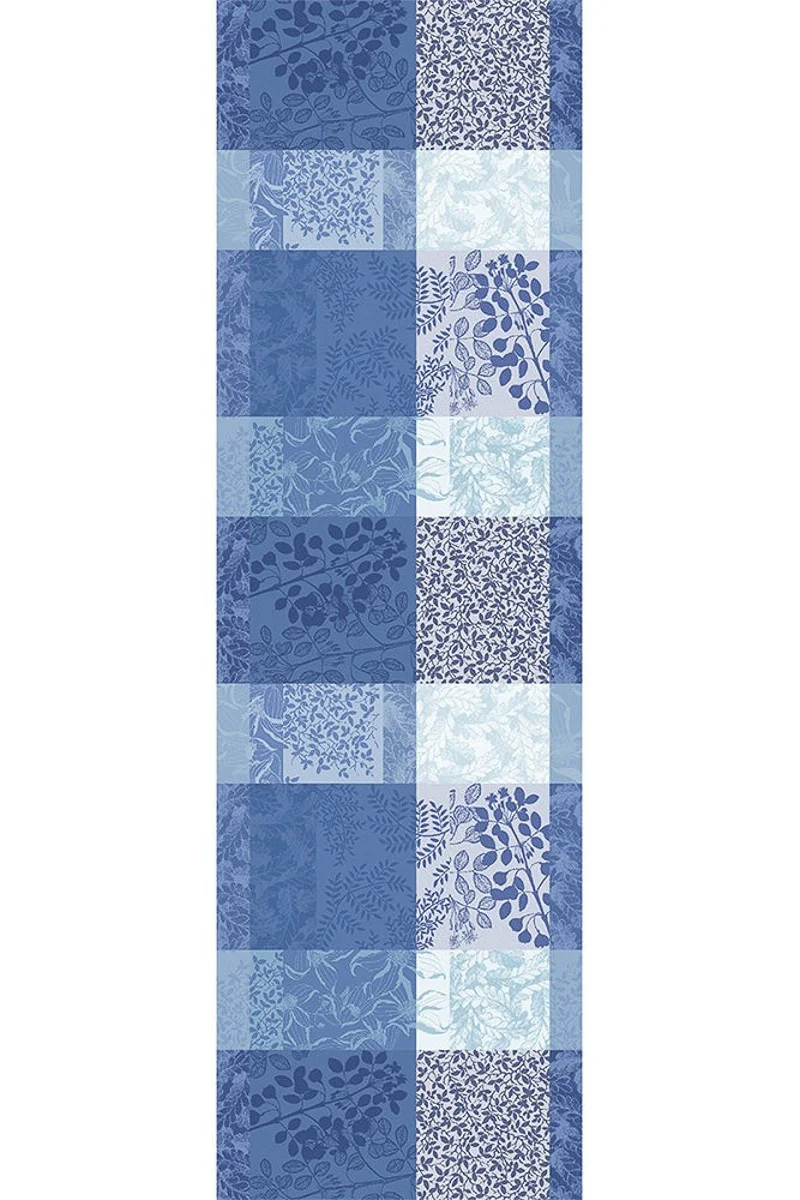 Garnier-Thiebaut Mille Rameaux Table Runner 22"x71" Bleu - Image 2