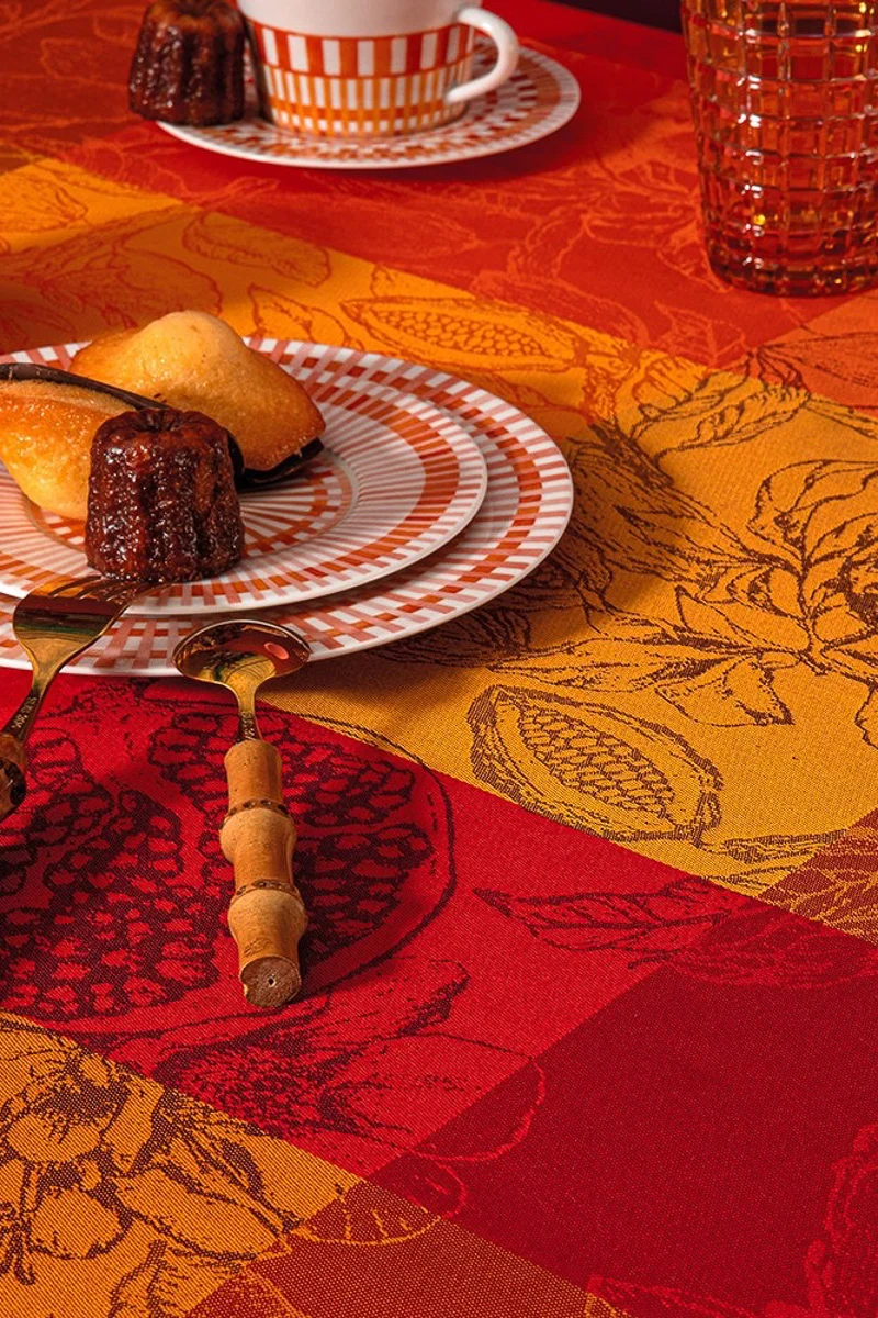 Garnier-Thiebaut Mille Senteurs Tablecloth 61"x89" Epices - Image 2