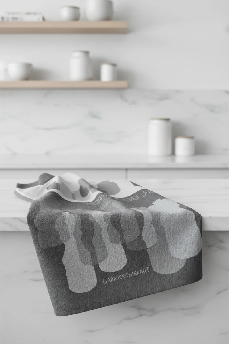 Garnier-Thiebaut Poivre Ou Sel Kitchen Towel Orange