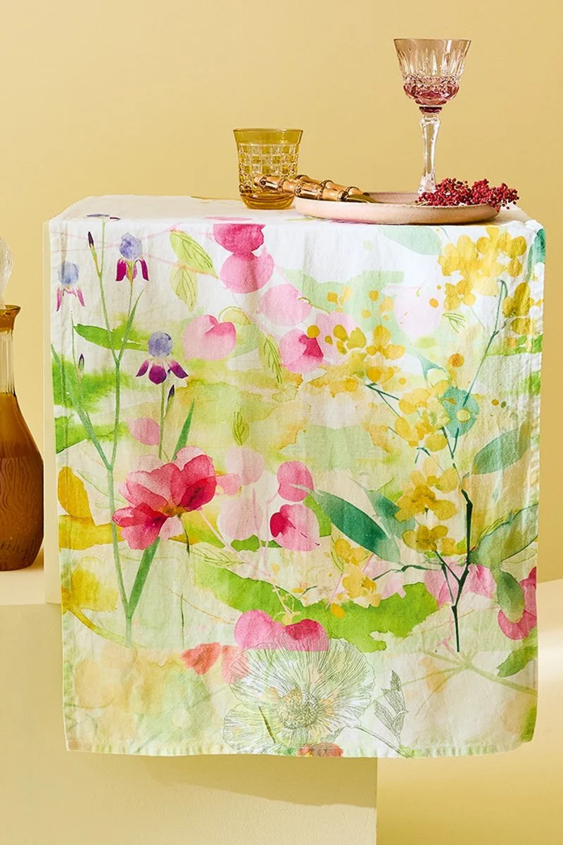 Garnier-Thiebaut Souffle Fleuri Runner 20"x61" Printemps