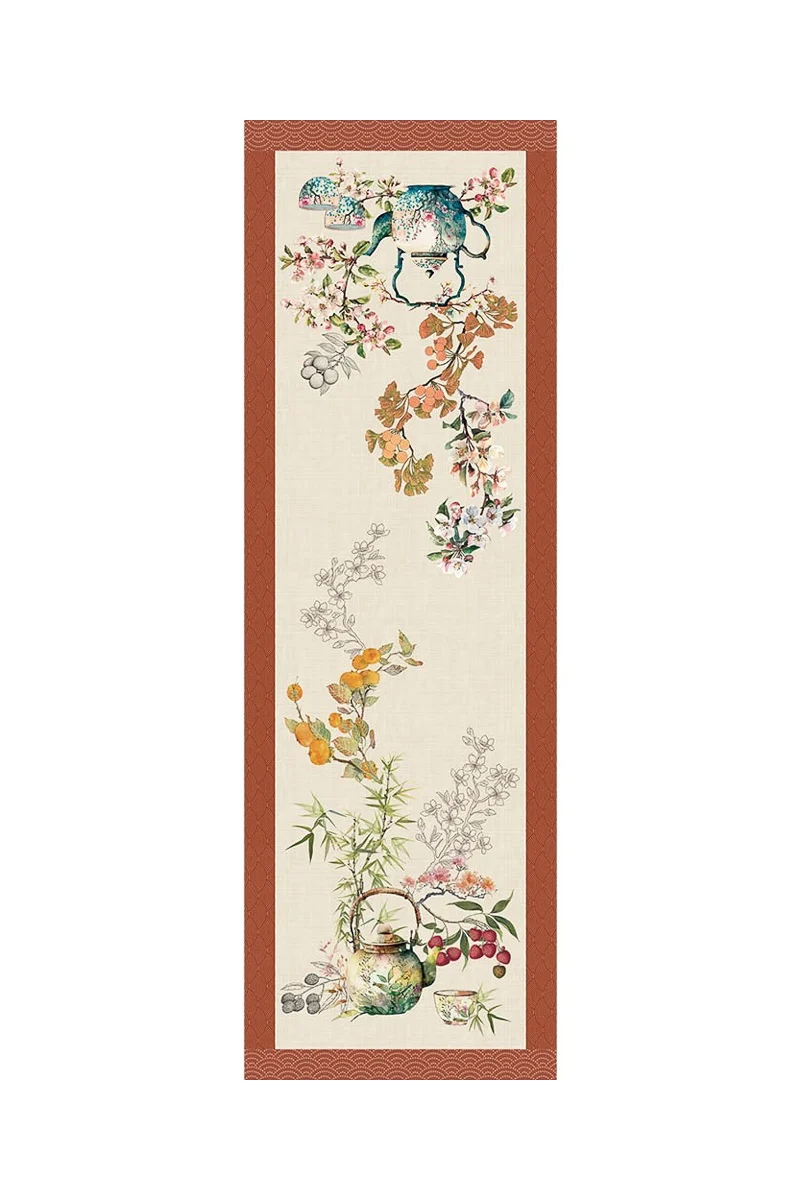 Garnier-Thiebaut Theieres Runner 20"x61" Rouille - Image 2