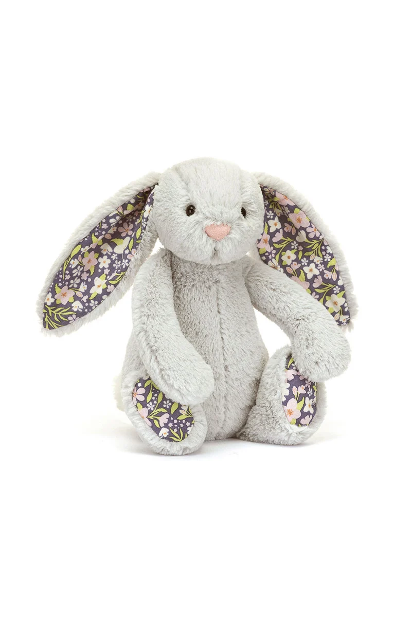 Jellycat Blossom Silver (Grey) Bunny 'Bloom' Little