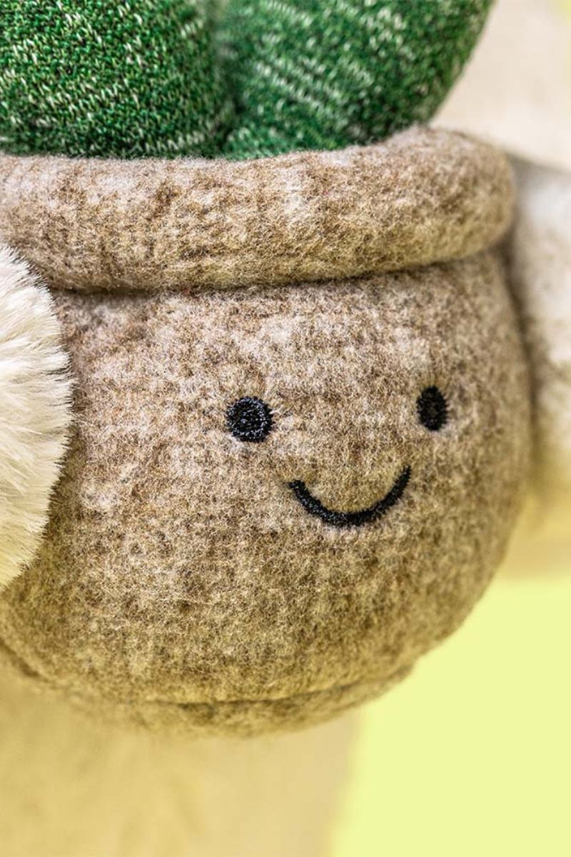 Jellycat Cream Bunny with Plant - Image 2