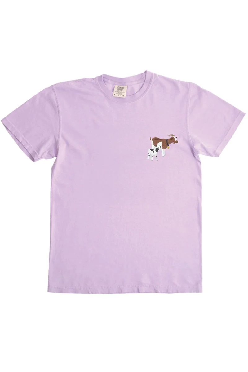 Life Is Better With Goats Tee Medium Orchid