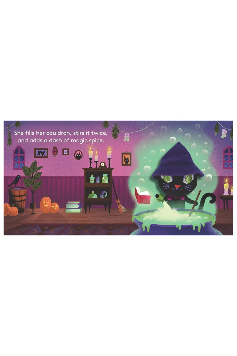 Little Witch Cat: Finger Puppet Book - Image 2