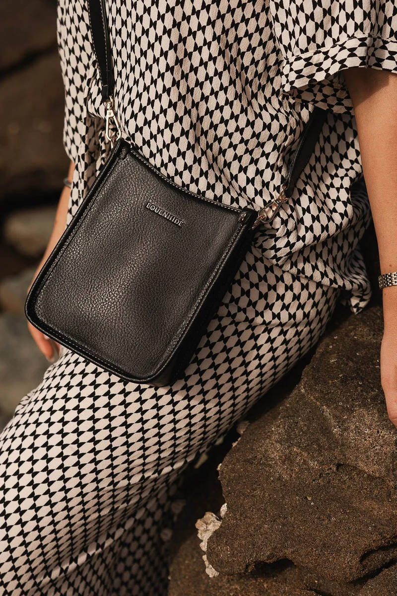 Louenhide Parker Logo Crossbody Bag Black