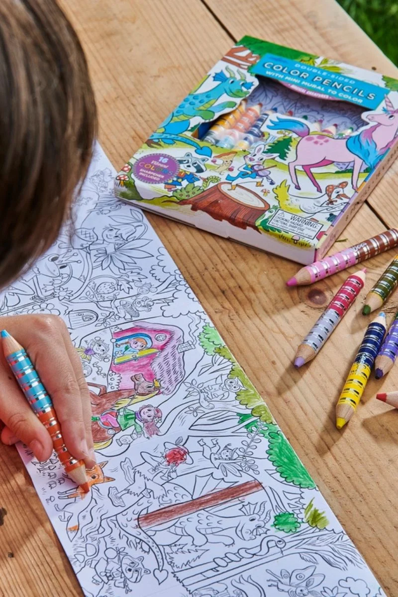 Magical Creatures Biggie Pencils with Fold-Out Mini Mural Bundle - Image 2