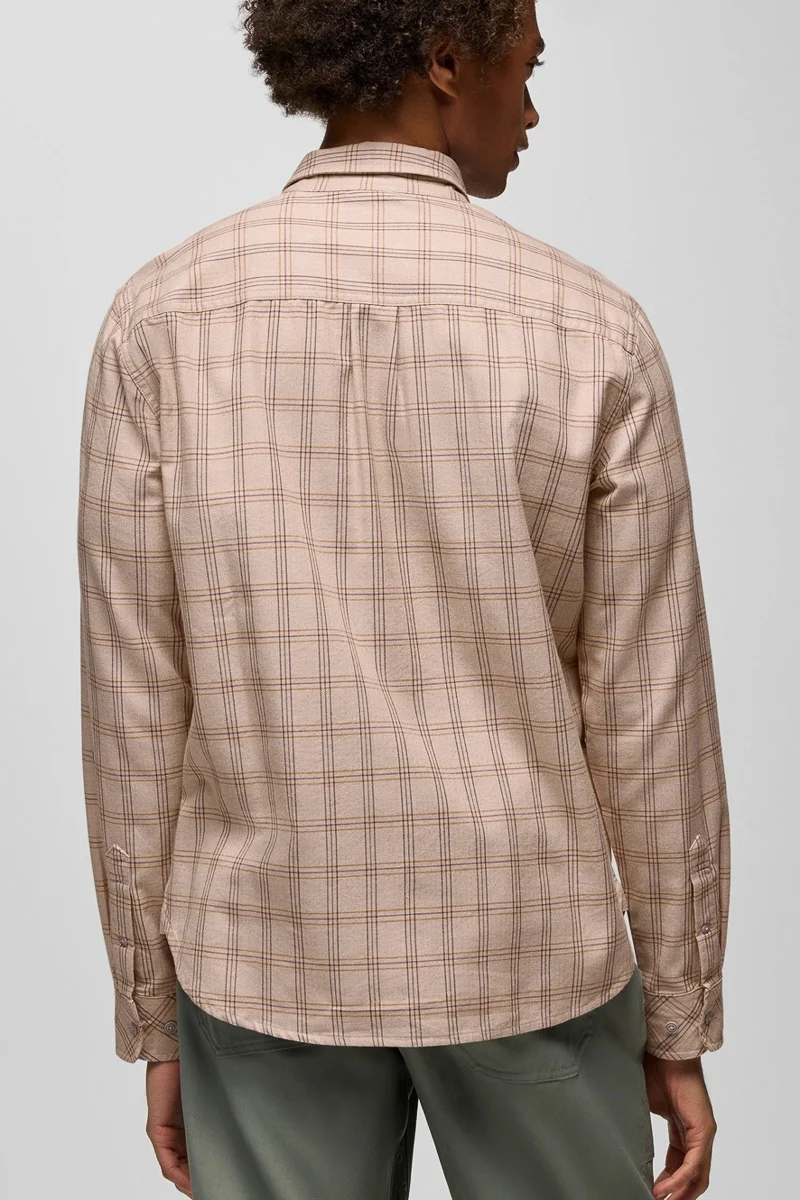 Men's Los Feliz Flannel Shirt Medium Almond - Image 2
