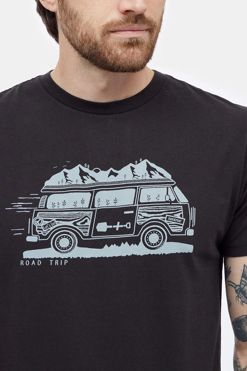 Men T-Shirt Road Trip Meteorite Black Extra Large - Image 2