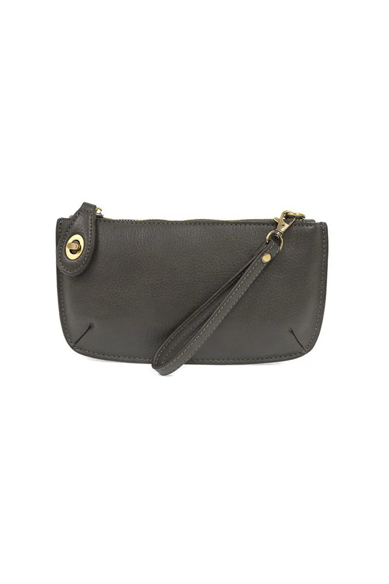 Mini Crossbody Wristlet Clutch Dark Grey - Image 2