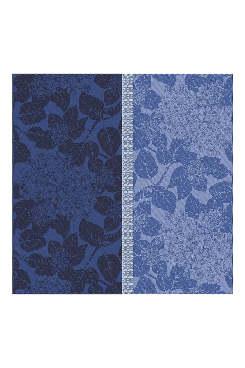 Garnier-Thiebaut Hortensias Napkin 22"x22" Bleu
