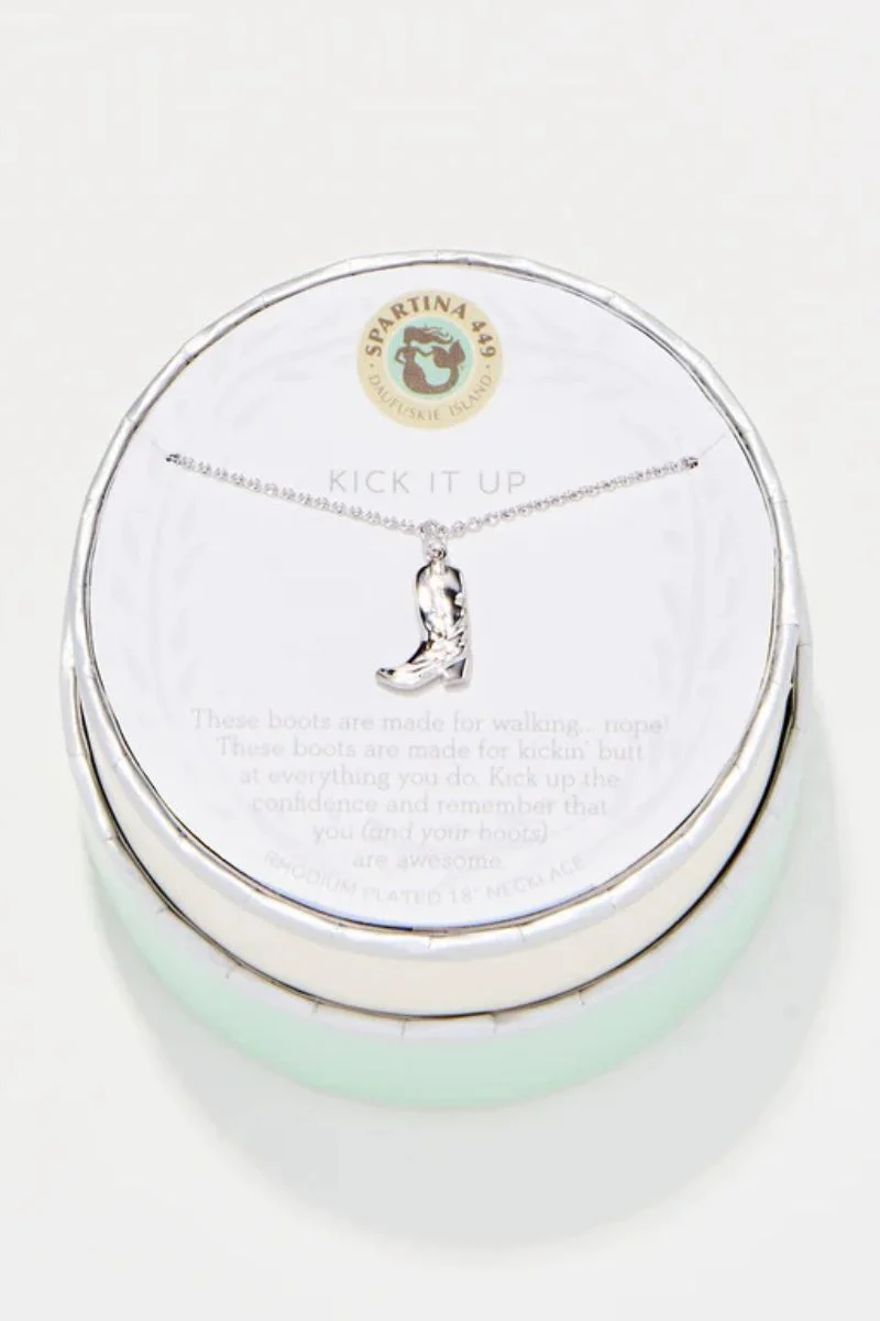 NECKLACE, KICK IT UP SILVER - Image 2