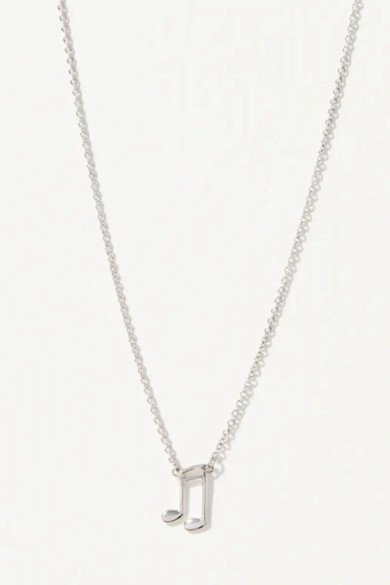 Spartina Sea La Vie Necklace 18" Music Lover Silver - Image 2