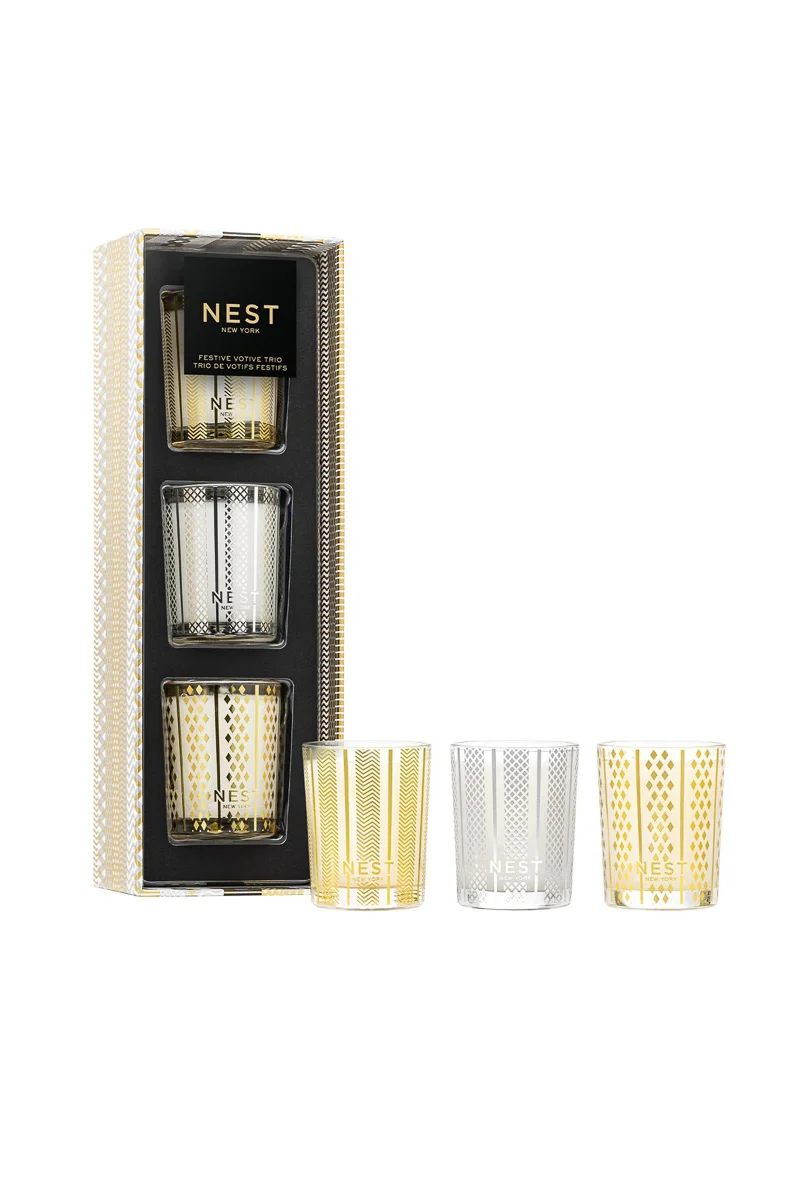 Nest Votive Candle Festive Trio Set