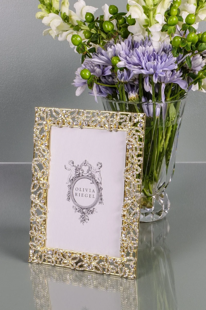 Olivia Riegel Papillon Crystals Frame Gold 4" x 6"