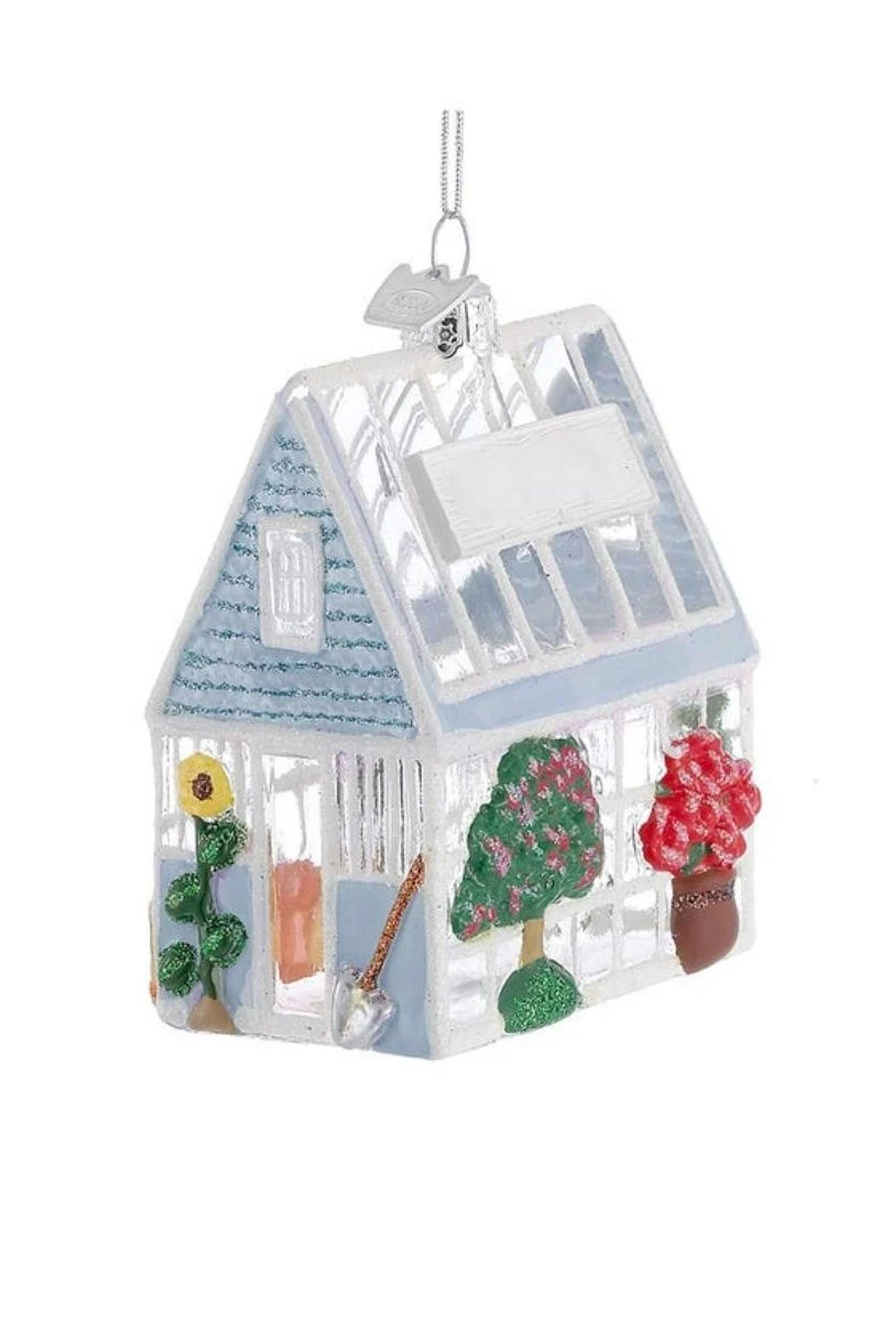 Noble Gems Glass Greenhouse Ornament 3.25"