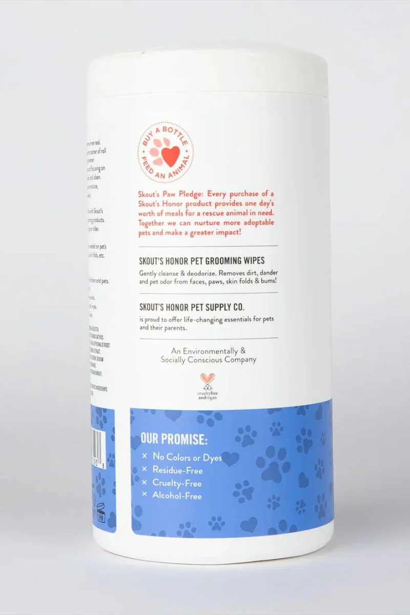 Skout's Honor Pet Grooming Wipes 80 Count - Image 3