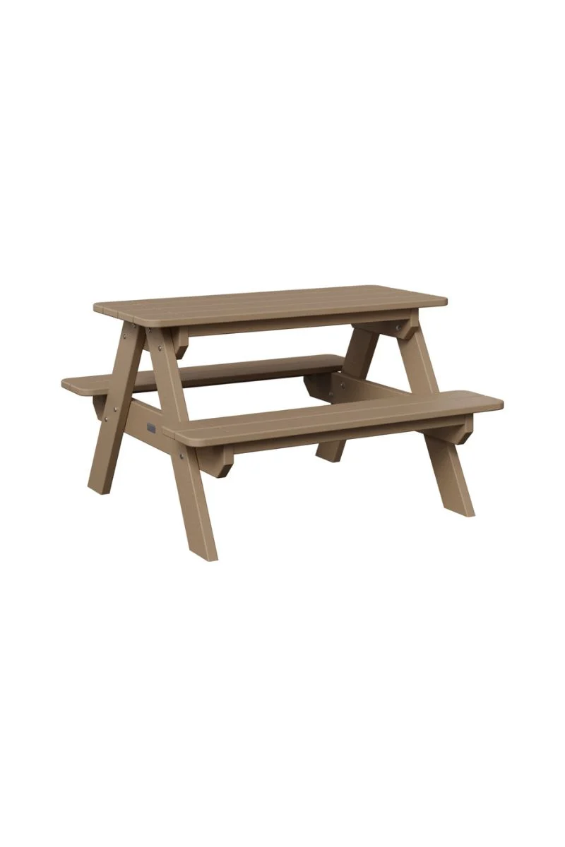 Berlin Gardens Childs Picnic Table Weatherwood - Image 2