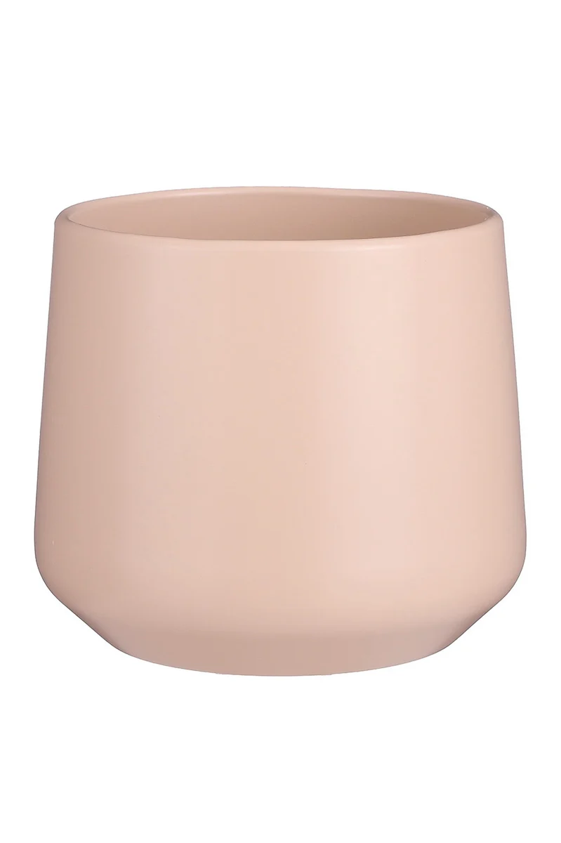 PLANTER, AMBER MTTE PINK 8.25"