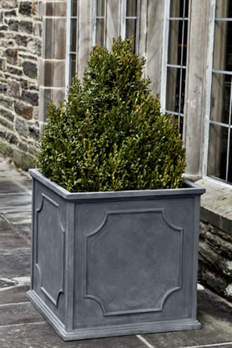 Campania Cumberland Square Planter Small 15.25" Lead Lite