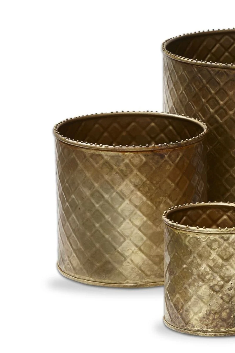 PLANTER LATTICE ANT BRASS MD