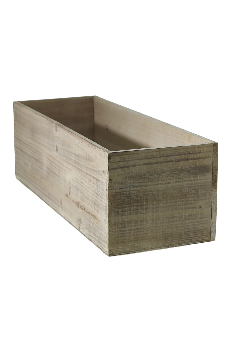 Woodland Planter 18"x 6.5"x 5.75" Whitewash