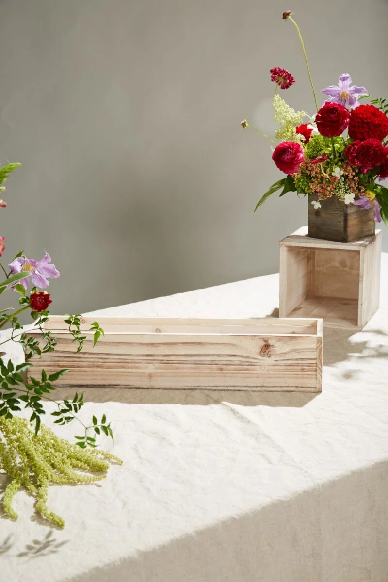 Woodland Planter White 20"x 4"x 4" Whitewash