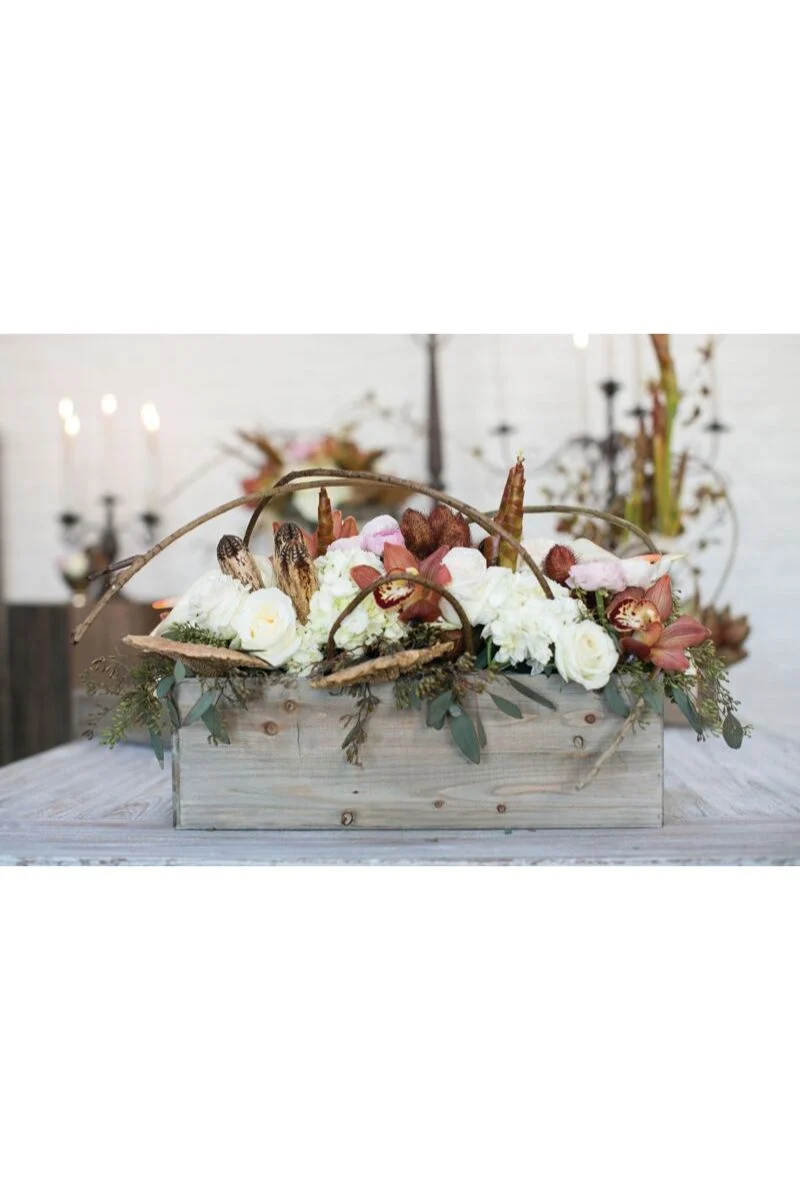 Woodland Planter 12"x 4"x 4" Natural
