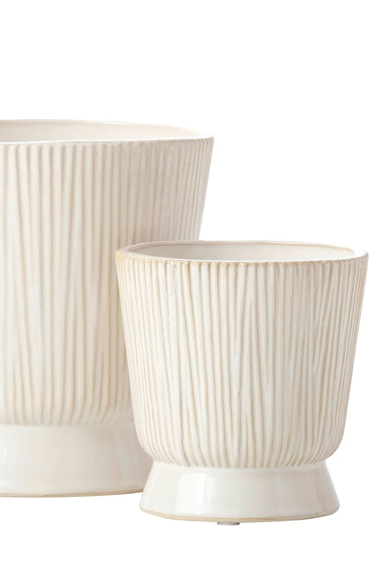 Alfresco Bergen Planter 4.5" Living White