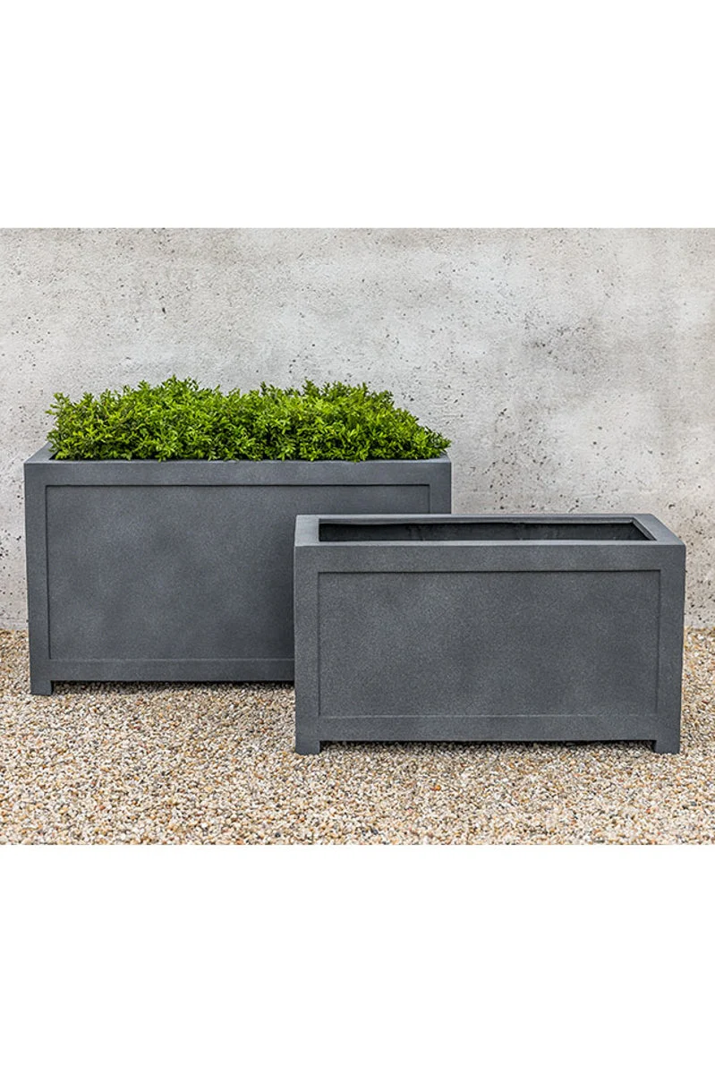 Campania Oxford Planter Rectangle Large English Lead Lite