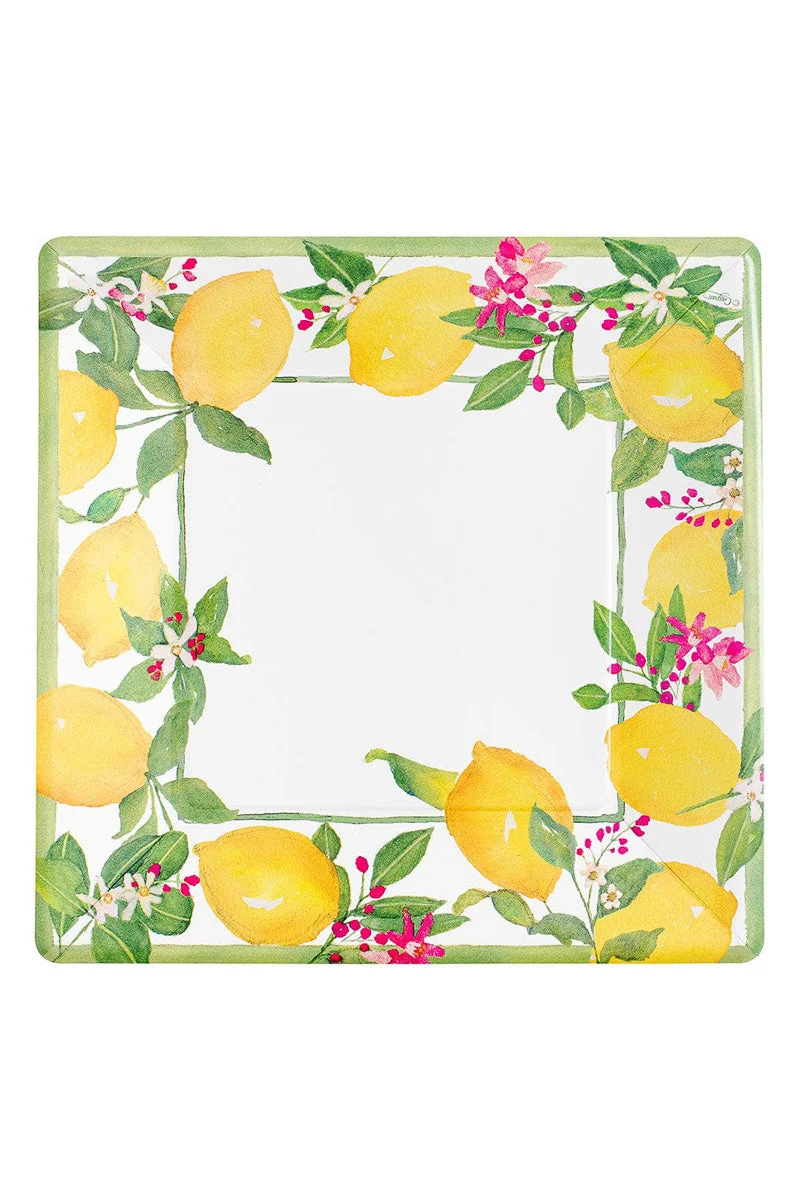 Caspari Limoncello Paper Dinner Plates