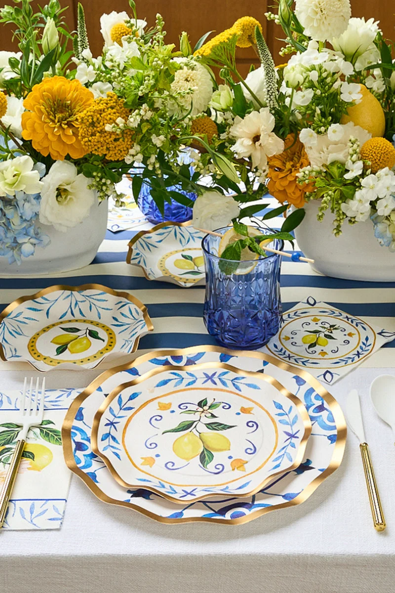 Sophistiplate Capri Coast Wavy Salad Plates 8/pk