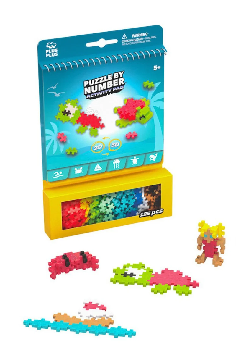 Plus-Plus Puzzle By Number Activity Pad Ocean - Image 2