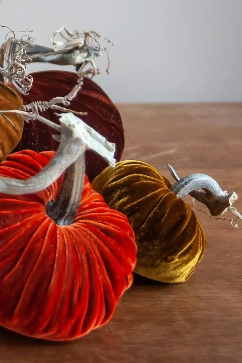 Plush Pumpkin Velvet Pumpkin 8" Harvest