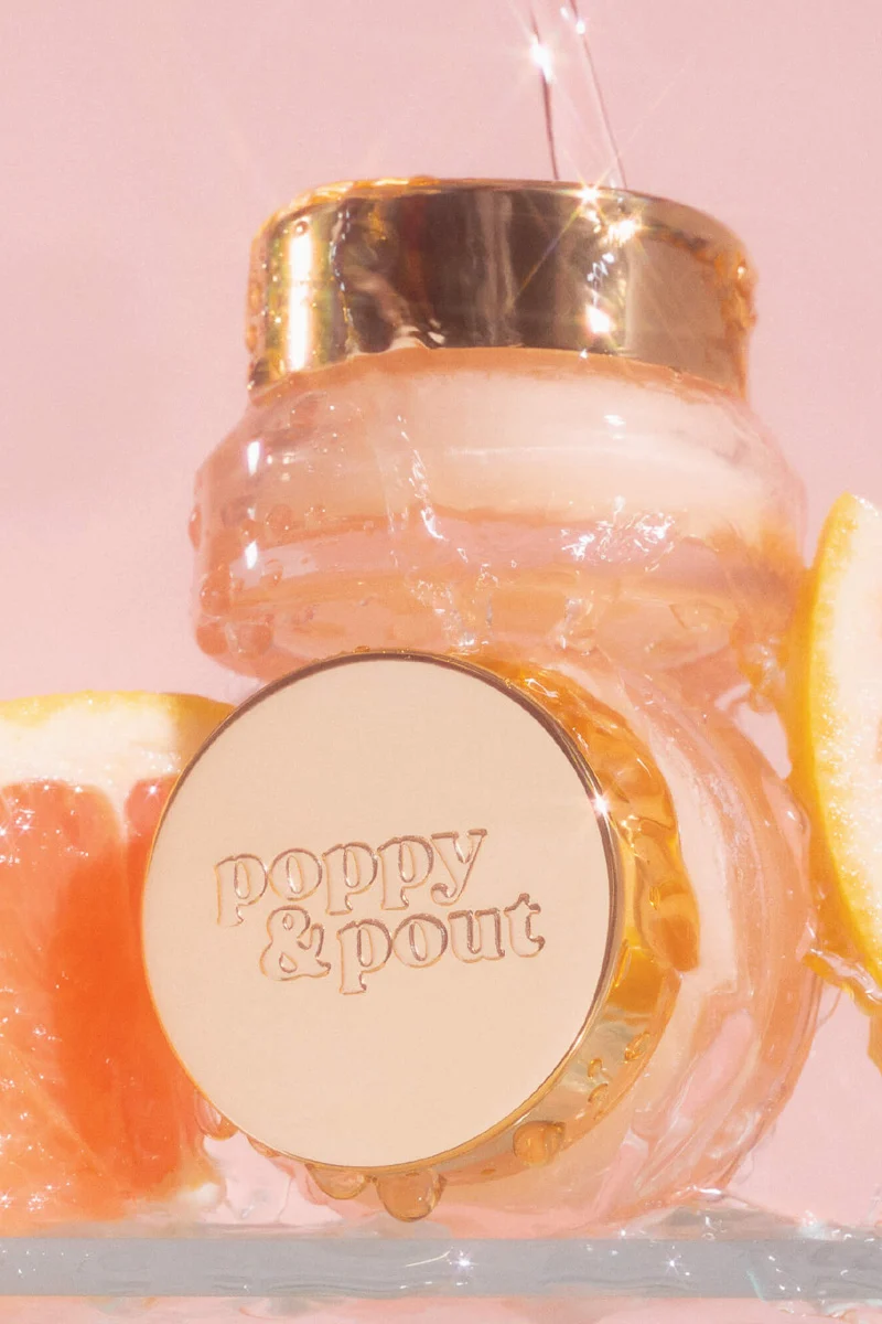 Poppy & Pout Moisturizing Lip Mask Pink Grapefruit