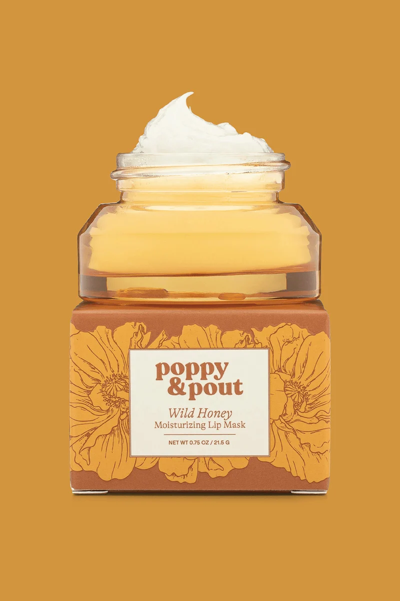 Poppy & Pout Moisturizing Lip Mask Wild Honey - Image 2