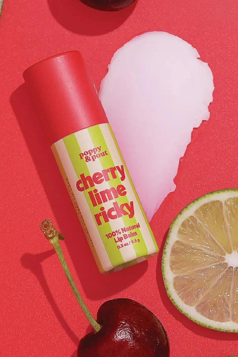 Poppy & Pout Retro Refreshers Lip Balm Cherry Lime Ricky