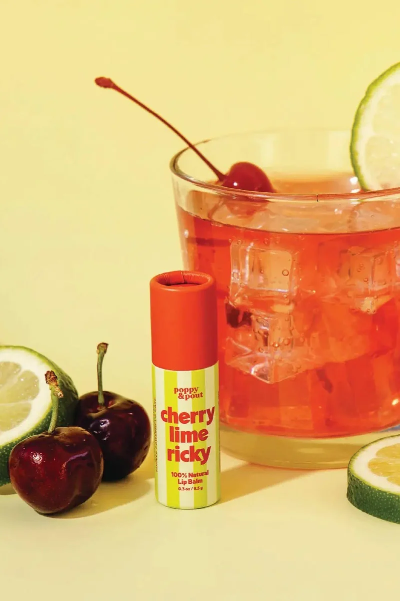 Poppy & Pout Retro Refreshers Lip Balm Cherry Lime Ricky - Image 2