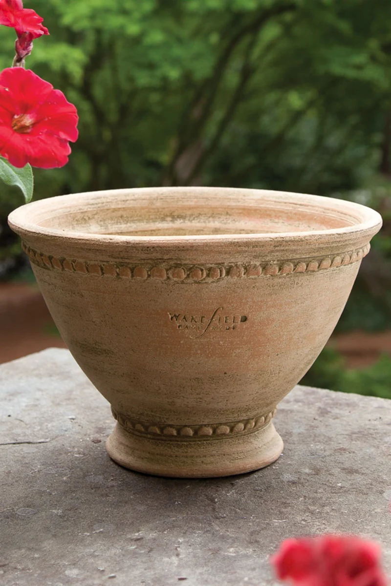 Napa Wakefield Handmade Oldham Rockdale Pedestal Bowl Terracotta #4