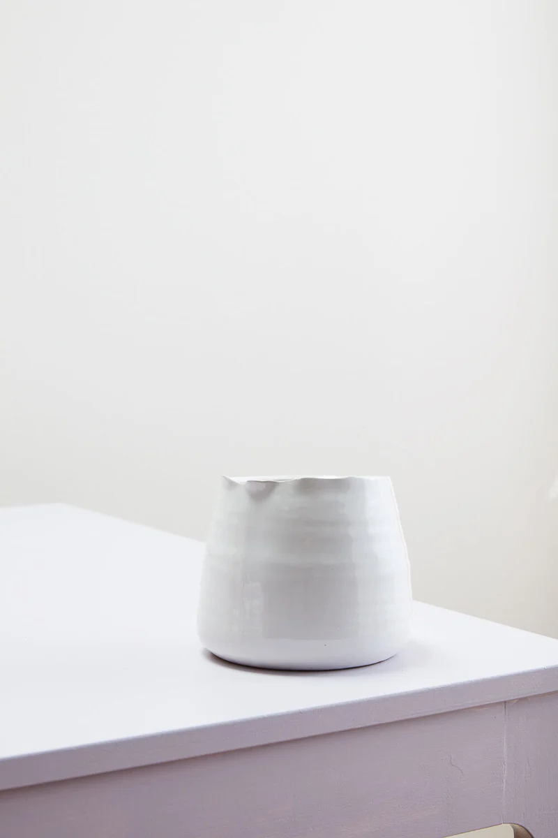 Tegan Planter 5.5" x 4.5" White