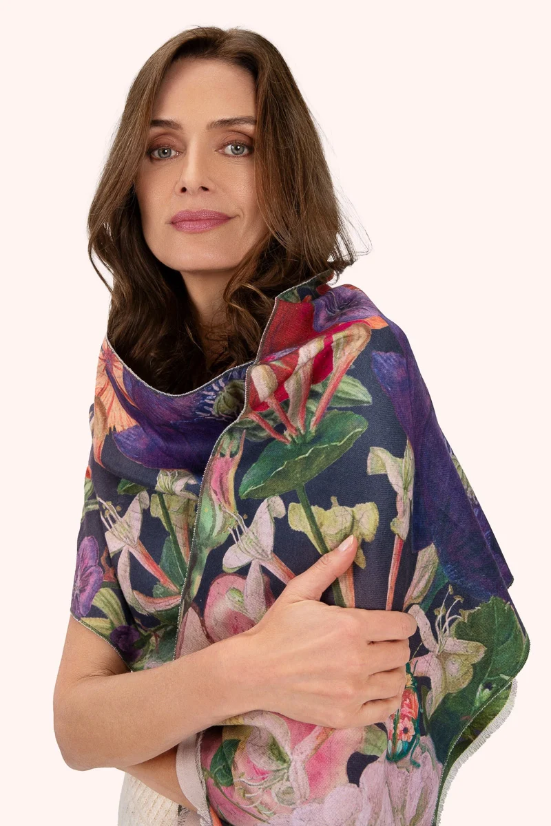 Powder Design Lux Scarf Posy Midnight - Image 3