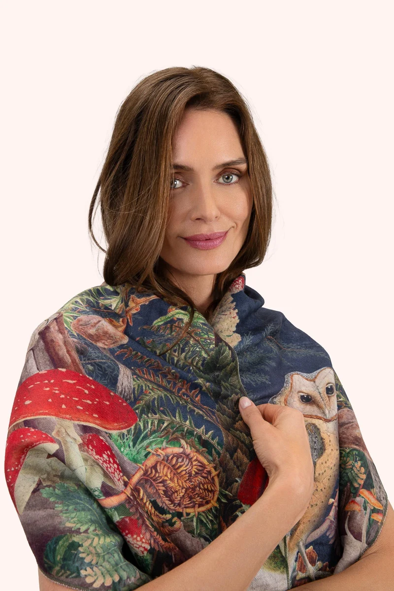 Powder Design Lux Scarf Wild Woodland Owl - Image 2