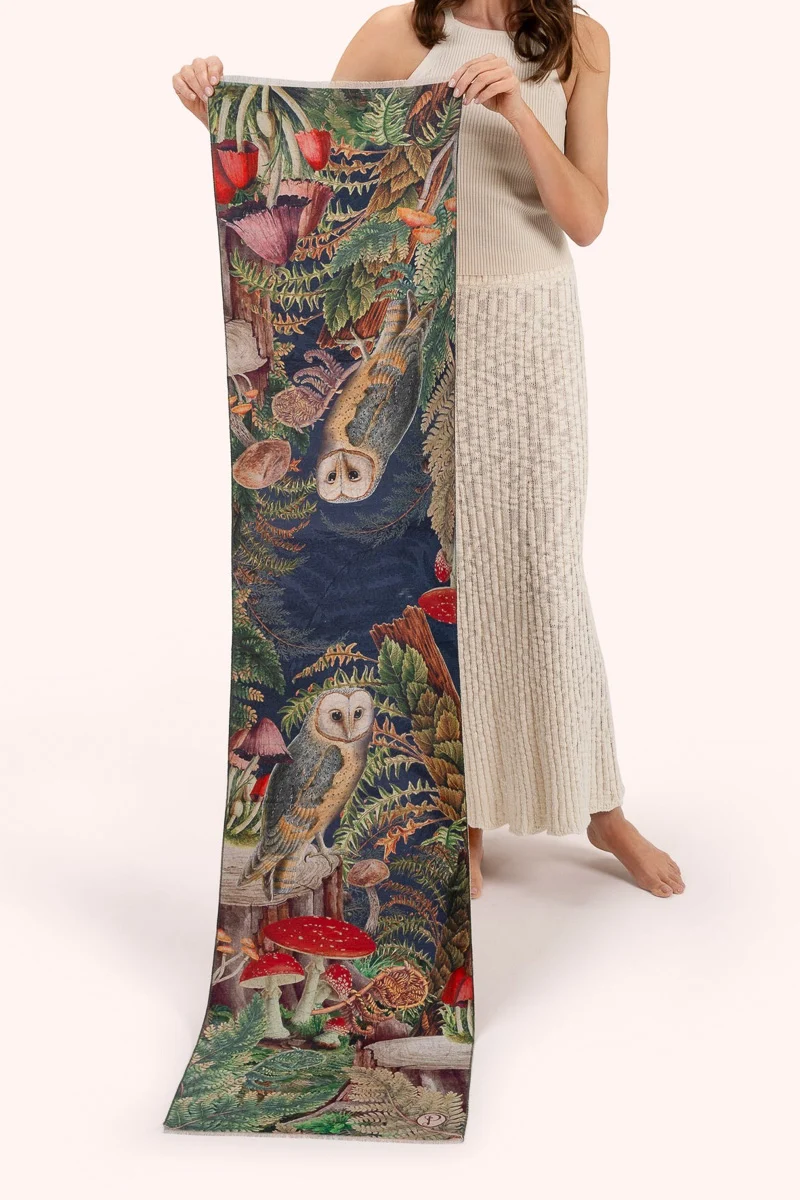 Powder Design Lux Scarf Wild Woodland Owl - Image 3