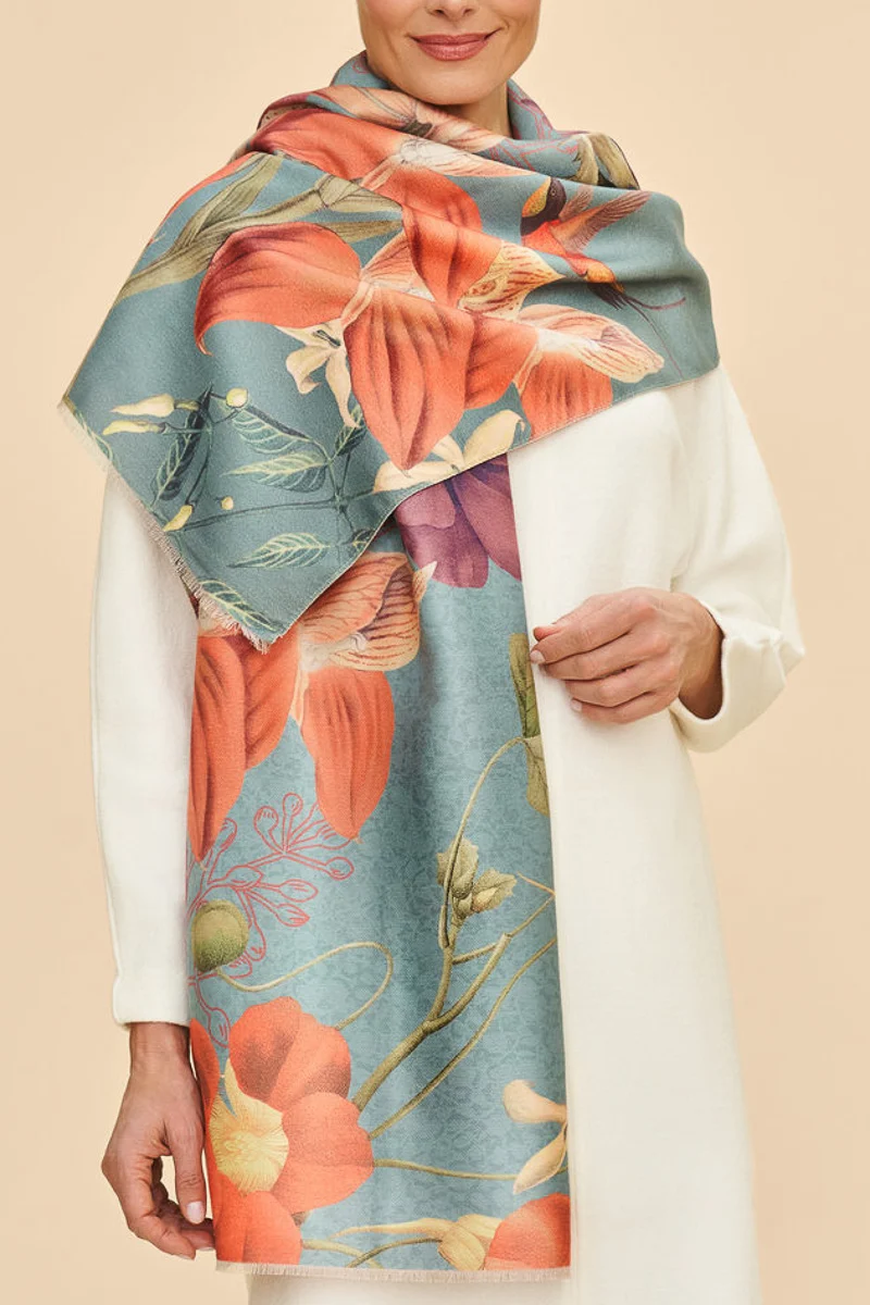 Powder Design Hummingbird Lux Scarf at Dusk